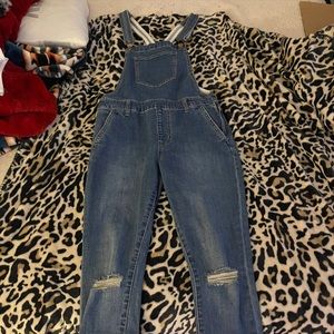 Forever 21 skinny Jean overalls